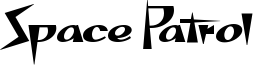 Space Patrol font